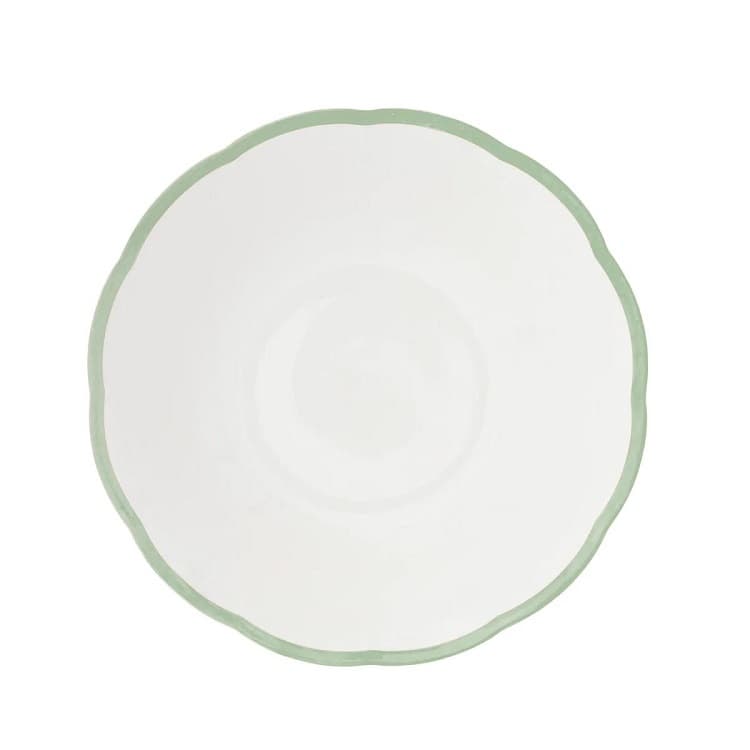 Салатник с цветным кантом (зеленый) Ø 23,7 см Bitossi Petalo PET00117 Bordo verde