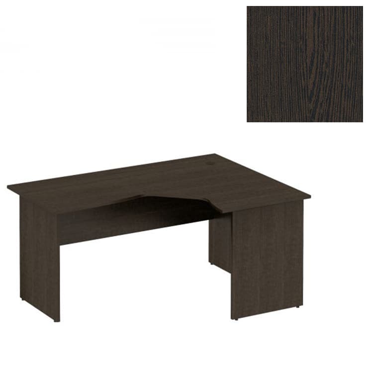 Стол эргономичный правый Юнитекс Формула (160x118x75) ФР 109 ВТ венге темный