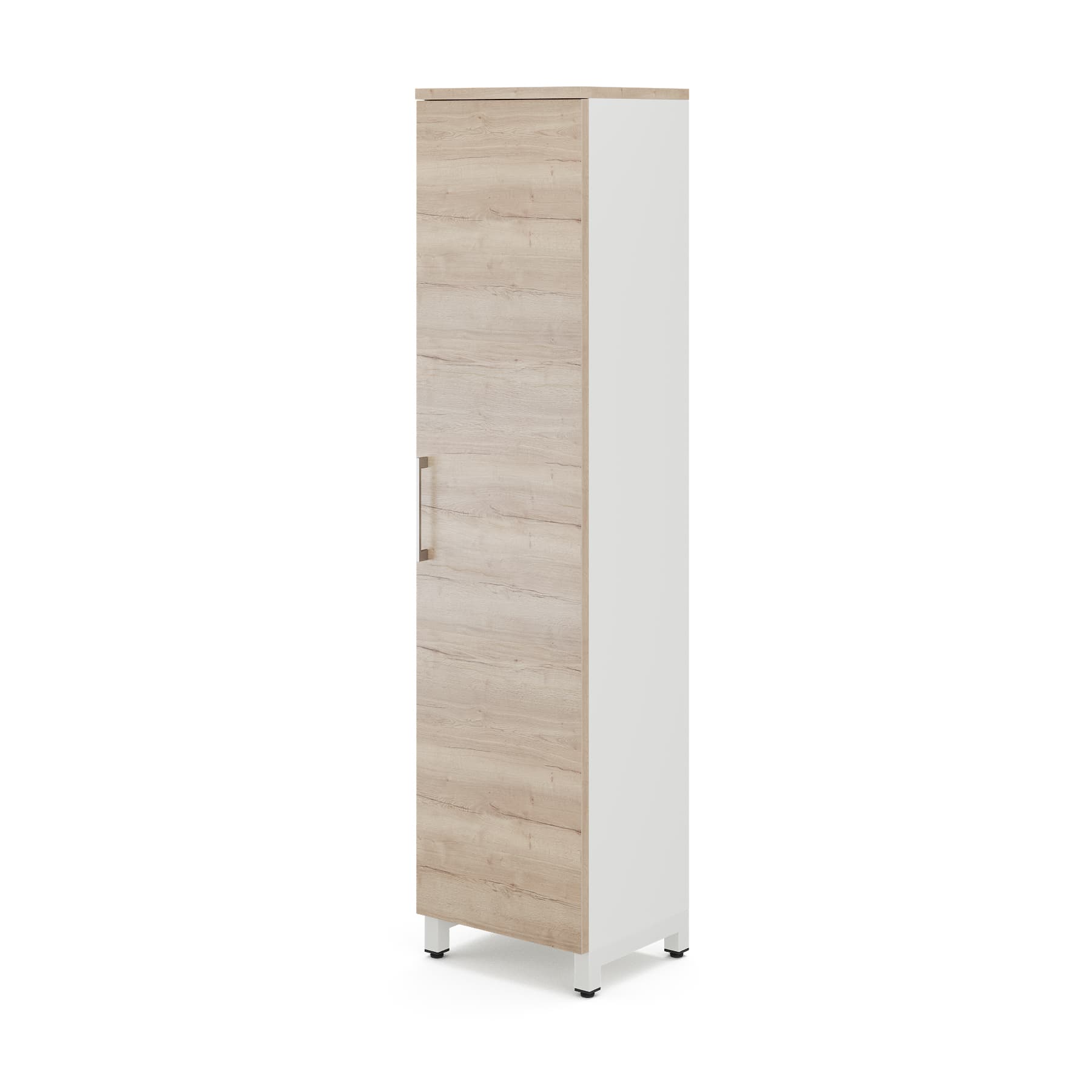 Шкаф распашной Kobor HR/5-45/40/M white/natural