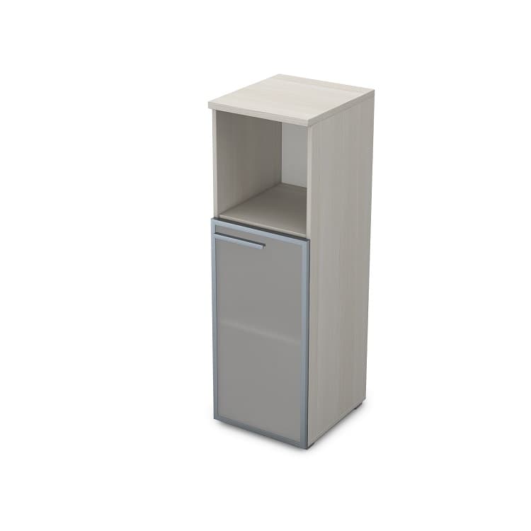 Шкаф узкий (пенал) АЛСАВ Gloss 9ПЛ.017.5 Ivory