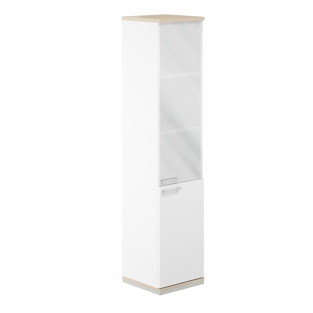 Шкаф со стеклом 5-уровневый Norden Allegro AG.209.WH.AR.WH.GL.R