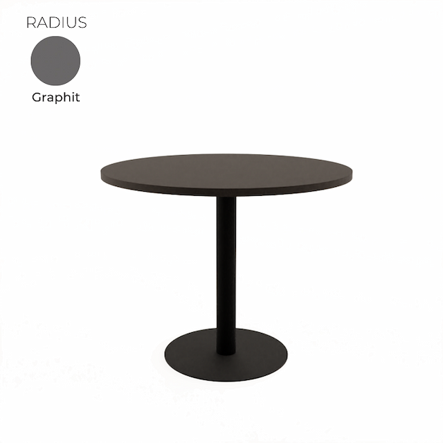 Стол обеденный круглый Алсав 21RADIUS.009 Graphit