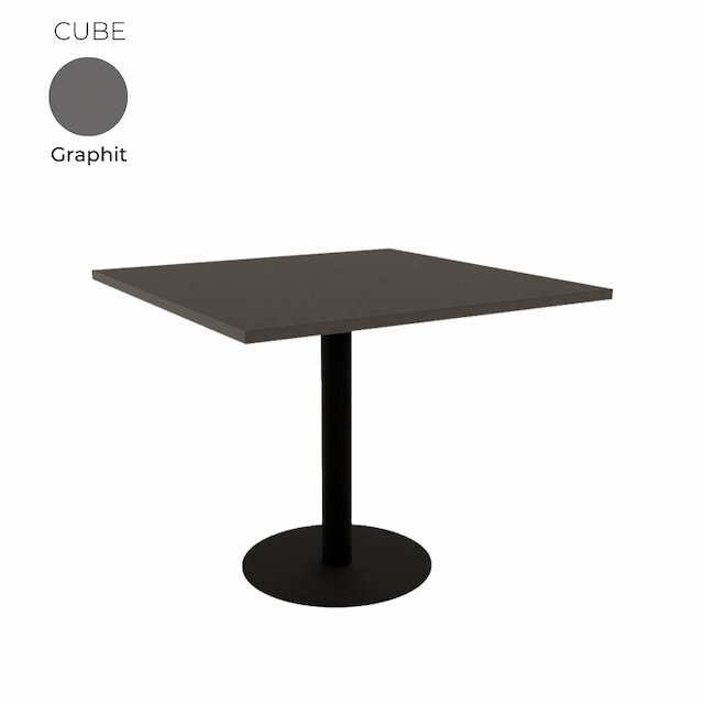Стол обеденный квадратный Алсав 21CUBE.009 Graphit