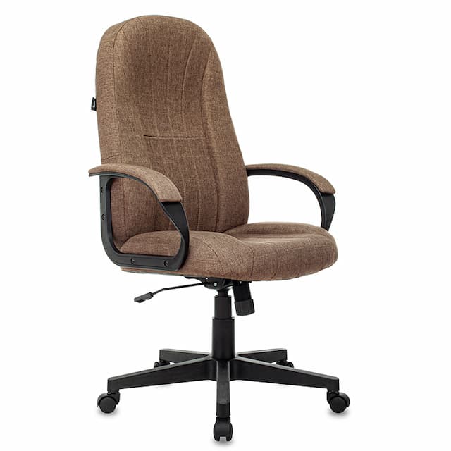 Кресло руководителя Бюрократ T-898 коричневый 38-414 крестов. пластик