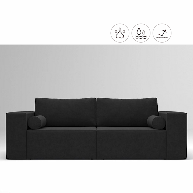 Диван Мастерфабрик Линдайв Saga dark grey ткань рогожка