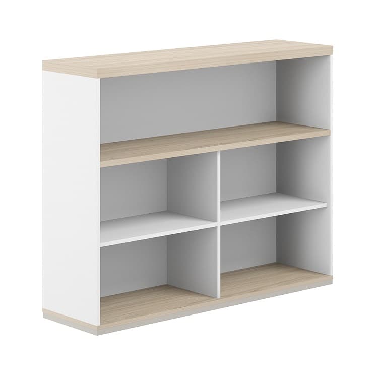 Стеллаж-комбо 1438 односторонний Norden Allegro AG.252.402.672.WH с топом и экраном ЛДСП