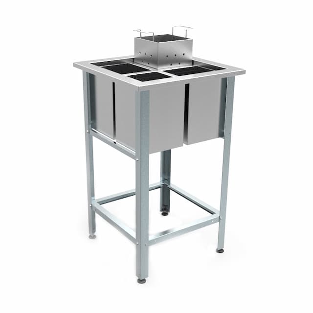 Ванна моечная для мойки яиц сварная КОБОР ВМЯ/1-70/70