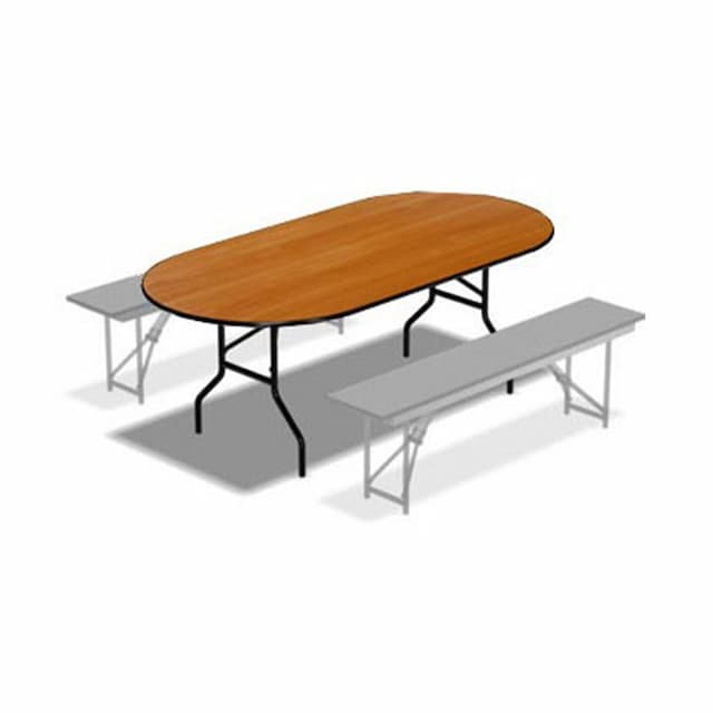 Стол банкетный складной овальный 2400х900 M-0307